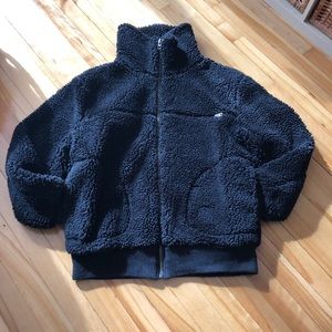 Aritzia Wilfred free black teddy jacket coat